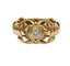 Bague 57.5 Bague années 50 en or rose et or blanc 18K avec diamant 58 Facettes