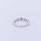 Bague 53 Demi-alliance - Bague en or blanc 18 ct, saphirs et diamants 58 Facettes 3218