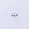 Bague 53 Demi-alliance - Bague en or blanc 18 ct, saphirs et diamants 58 Facettes 3218