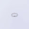 Bague 54 Alliance demi-jonc 3 mm en or blanc 18 ct 58 Facettes 330572