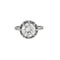 Bague 54 Bague solitaire en or blanc 18K et platine avec diamant 2,67 ct 58 Facettes