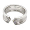 Bague 51 Cartier C2 - Bague en or blanc 18 ct et diamants pavés 58 Facettes 1
