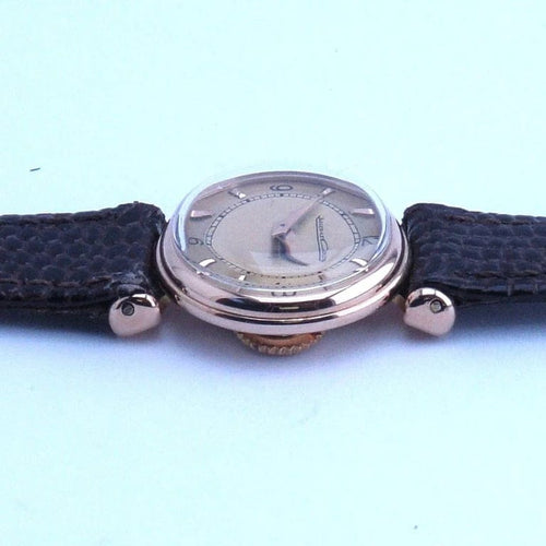 Montre Jaeger-LeCoultre - Montre femme vintage en or rose 18 carats 58 Facettes