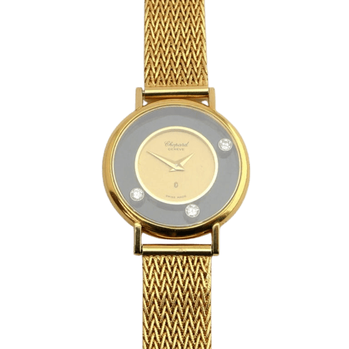 Montre Chopard Happy Diamonds - Montre en or jaune 18 carats avec diamants 58 Facettes