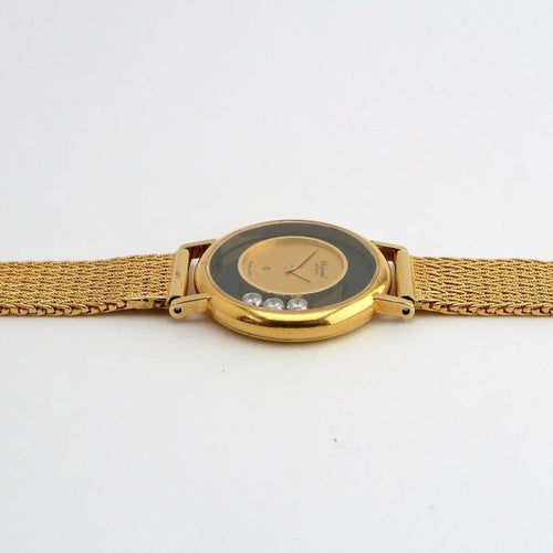 Montre Chopard Happy Diamonds - Montre en or jaune 18 carats avec diamants 58 Facettes