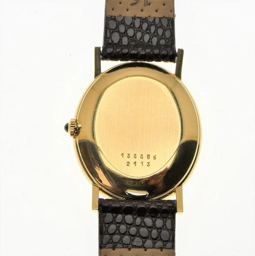 Montre Chopard - Montre Baignoire en or jaune 18 carats 58 Facettes