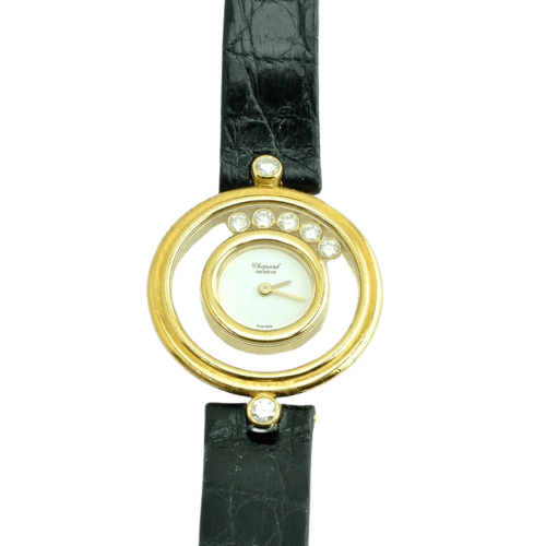 Montre Chopard Happy Diamonds - Montre en or jaune 18 carats (réf. 20/4955) 58 Facettes