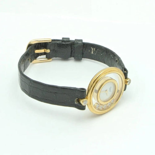 Montre Chopard Happy Diamonds - Montre en or jaune 18 carats (réf. 20/4955) 58 Facettes