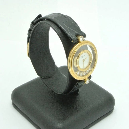 Montre Chopard Happy Diamonds - Montre en or jaune 18 carats (réf. 20/4955) 58 Facettes