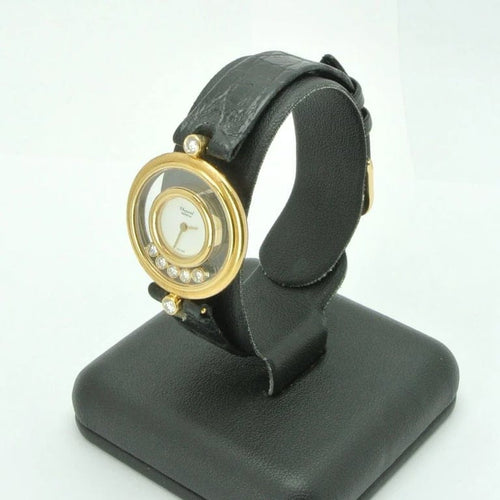 Montre Chopard Happy Diamonds - Montre en or jaune 18 carats (réf. 20/4955) 58 Facettes