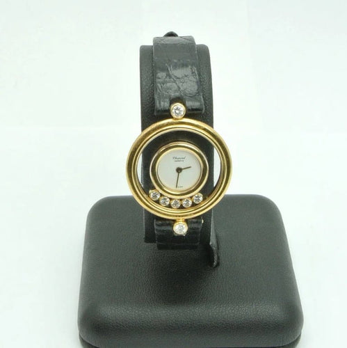 Montre Chopard Happy Diamonds - Montre en or jaune 18 carats (réf. 20/4955) 58 Facettes