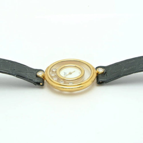 Montre Chopard Happy Diamonds - Montre en or jaune 18 carats (réf. 20/4955) 58 Facettes