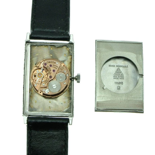 Montre Omega - Montre Réservoir en acier 22,5 x 41 mm 58 Facettes