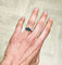 Bague 54 Djula - Bague étoile en or noir 18k et saphirs bleus 58 Facettes