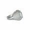 Bague 55 Bague en or blanc avec aigue-marine et diamants 58 Facettes
