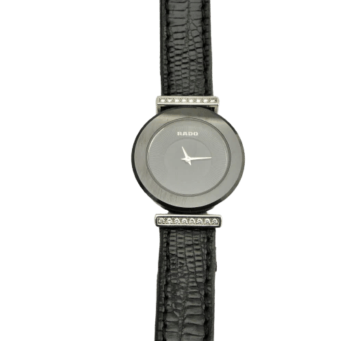 Montre Rado Diastar - Montre quartz en platine avec 16 diamants 58 Facettes