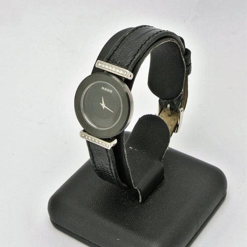 Montre Rado Diastar - Montre quartz en platine avec 16 diamants 58 Facettes