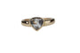 Bague 52 Bague trillion en or rose 18K et aigue-marine 58 Facettes