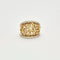 Bague 55 Bague cocktail en or deux tons 18K avec diamants 58 Facettes