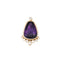 Pendentif Pendentif en or jaune 18 carats avec améthyste et diamants 58 Facettes