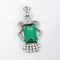 Pendentif Pendentif - Tourmaline et diamants en platine vers 1920 58 Facettes
