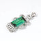 Pendentif Pendentif - Tourmaline et diamants en platine vers 1920 58 Facettes