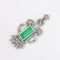 Pendentif Pendentif - Tourmaline et diamants en platine vers 1920 58 Facettes