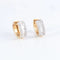 Boucles d'oreilles Créoles - Boucles d’oreilles en or jaune 14 carats et diamants 58 Facettes