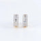 Boucles d'oreilles Créoles - Boucles d’oreilles en or jaune 14 carats et diamants 58 Facettes