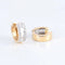 Boucles d'oreilles Créoles - Boucles d’oreilles en or jaune 14 carats et diamants 58 Facettes