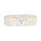 Bracelet Bracelet Art déco en or blanc 18 carats, perles et diamants 58 Facettes