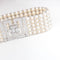 Bracelet Bracelet Art déco en or blanc 18 carats, perles et diamants 58 Facettes