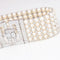 Bracelet Bracelet Art déco en or blanc 18 carats, perles et diamants 58 Facettes