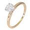 Bague 56.5 Bague solitaire en or jaune 14 carats avec diamant 0,70 ct 58 Facettes AG30