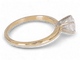 Bague 56.5 Bague solitaire en or jaune 14 carats avec diamant 0,70 ct 58 Facettes AG30