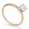 Bague 56.5 Bague solitaire en or jaune 14 carats avec diamant 0,70 ct 58 Facettes AG30