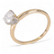 Bague 56.5 Bague solitaire en or jaune 14 carats avec diamant 0,70 ct 58 Facettes AG30