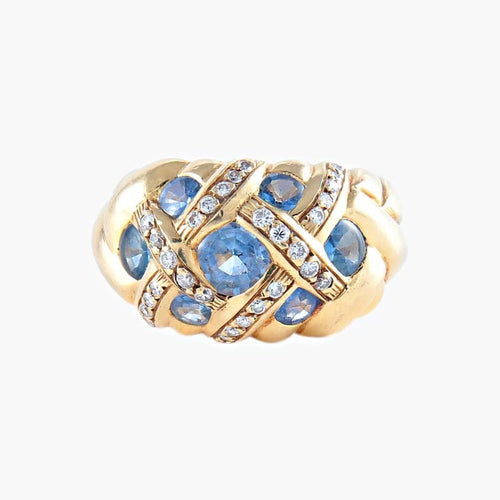 Bague 52 Morabito - Bague en or jaune 18K avec diamants 58 Facettes