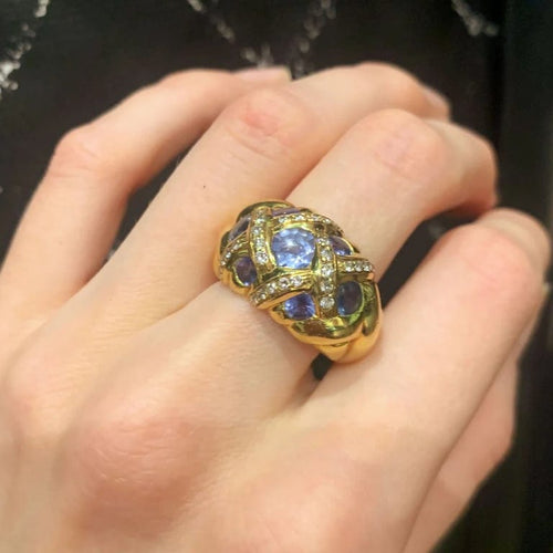 Bague 52 Morabito - Bague en or jaune 18K avec diamants 58 Facettes