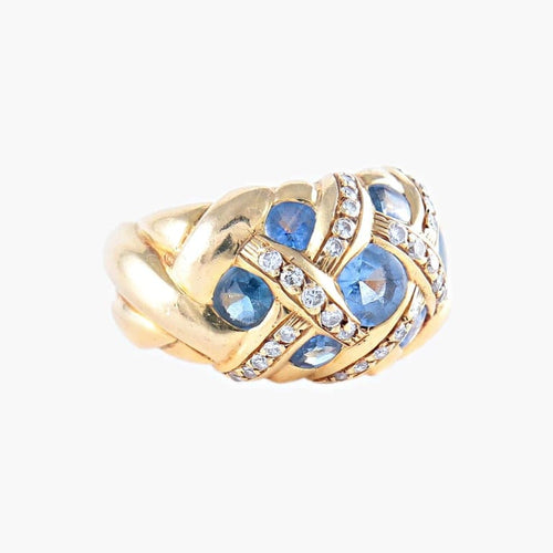 Bague 52 Morabito - Bague en or jaune 18K avec diamants 58 Facettes
