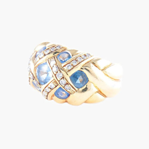 Bague 52 Morabito - Bague en or jaune 18K avec diamants 58 Facettes