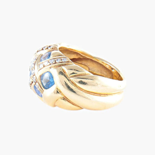 Bague 52 Morabito - Bague en or jaune 18K avec diamants 58 Facettes