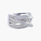 Bague 53 Bague en or blanc 18K pavée de diamants 58 Facettes