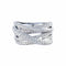 Bague 53 Bague en or blanc 18K pavée de diamants 58 Facettes