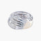Bague 53 Bague en or blanc 18K pavée de diamants 58 Facettes