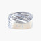 Bague 53 Bague en or blanc 18K pavée de diamants 58 Facettes