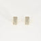 Boucles d'oreilles Boucles d’oreilles bicolores en or jaune et or blanc avec diamants 58 Facettes