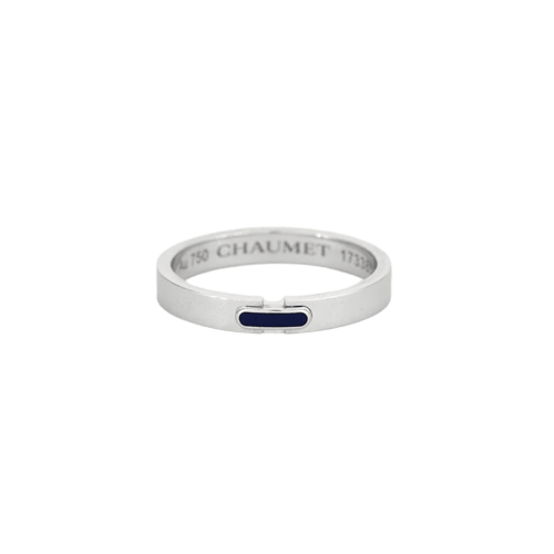 Bague 52 Chaumet Liens - Bague en or blanc 750 et céramique bleue 58 Facettes