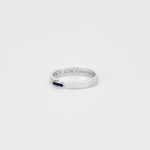 Bague 52 Chaumet Liens - Bague en or blanc 750 et céramique bleue 58 Facettes