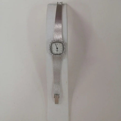 Montre Tissot - Montre en or gris 750 sertie de diamants 58 Facettes